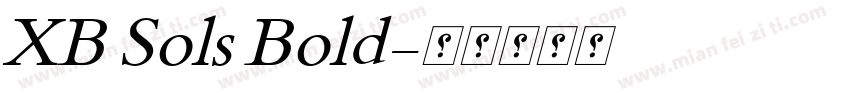 XB Sols Bold字体转换